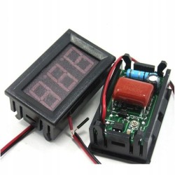 Miernik woltomierz cyfrowy mini 70V - 500V AC- CZERWONY