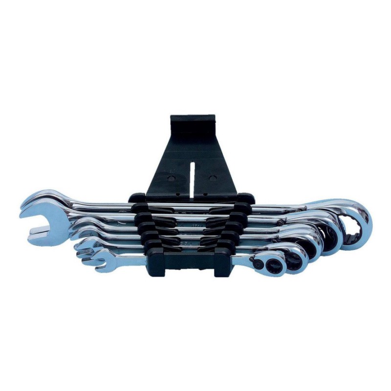 Wurth Zestaw kluczy płasko-oczkowych z grzechotką ZEBRA 6 sztuk (071425650)