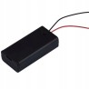 Koszyk na baterie 2xAA (R6 1.5V) z wyłącznikiem i przewodami