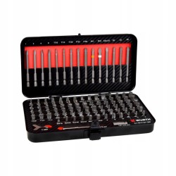 Wurth Zestaw bitów specjalnych 1/4" 105 elementów karbonowe etui 0614251300