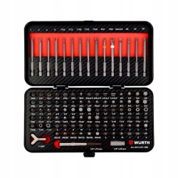 Wurth Zestaw bitów specjalnych 1/4" 105 elementów karbonowe etui 0614251300