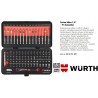 Wurth Zestaw bitów uniwersalnych C i E 1/4" 91 elementów (0614251091)