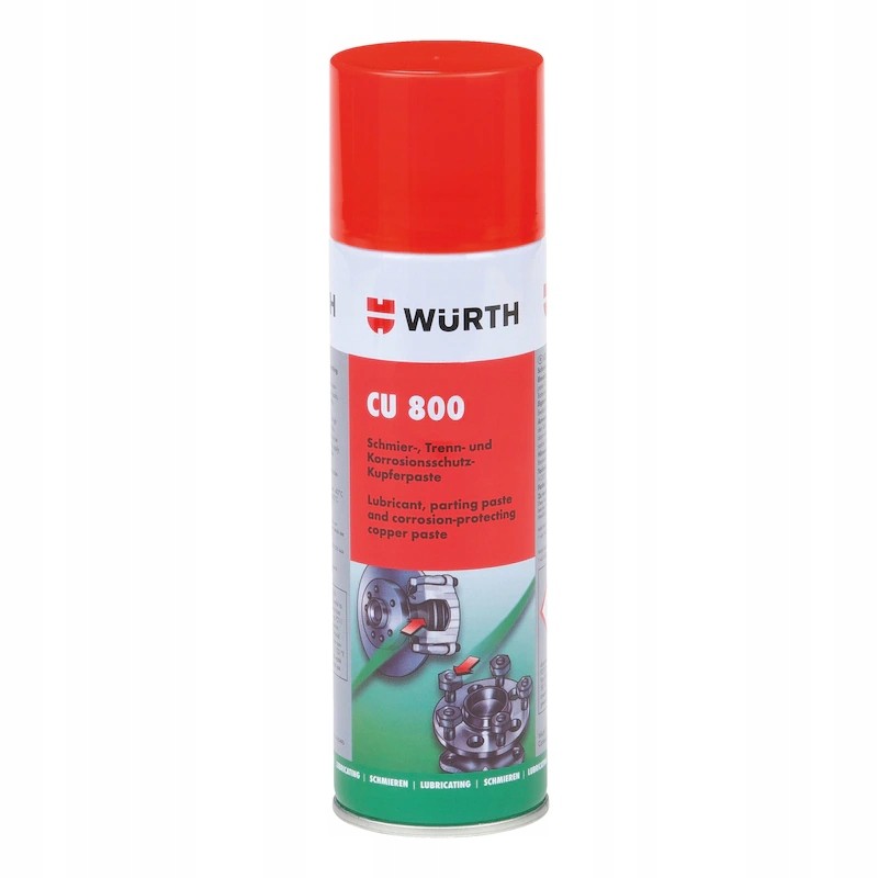Wurth CU 800 smar miedziany wysokotemperaturowy 300ml (0893800)