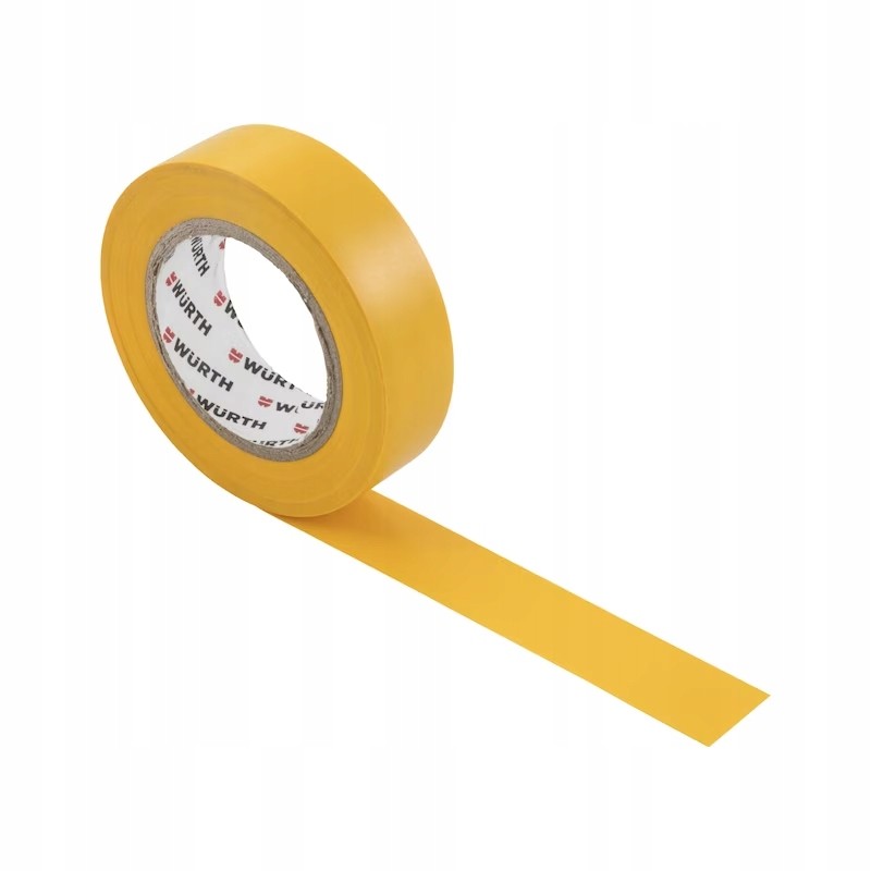 Wurth Taśma izolacyjna do instalacji elektrycznych żółta x 10 sztuk