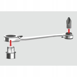 Wurth Zestaw kluczy nasadowych z grzechotką 1/4", 31 elementów (096511310)