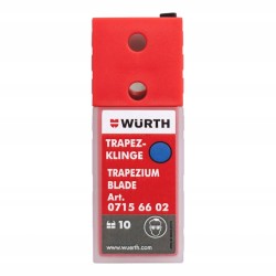 Wurth 07156602 ostrza trapezowe ze stali węglowej x10sztuk