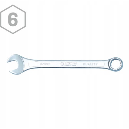 Klucz płasko oczkowy krótki 6 SW6 Wurth Zebra