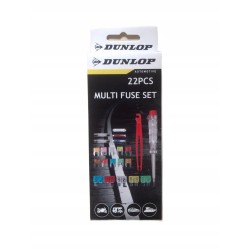 DUNLOP zestaw 20 bezpieczników samochodowych + tester napięcia