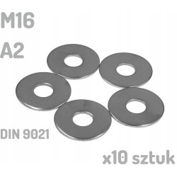 Podkładka nierdzewna A2 M16 DIN 9021 INOX x10 sztuk