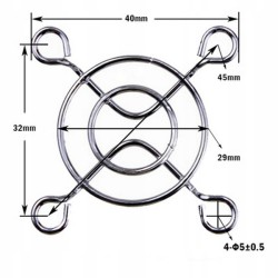 Osłona wentylatora 40mm kratka na wentylator 4cm