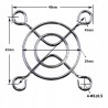 Osłona wentylatora 40mm kratka na wentylator 4cm