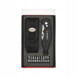 Zestaw nóż + bity 10 sztuk zestaw prezentowy Wurth