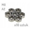 Nakrętka nierdzewna A2 M8 DIN 934 x 10 sztuk
