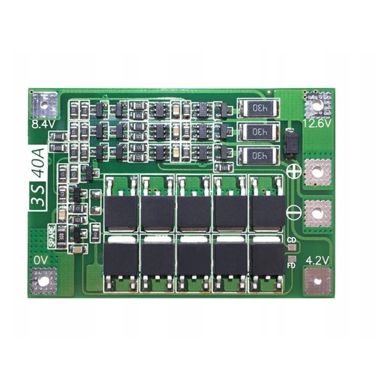 Ładowarka 18650 BMS BALANCE 3S 12,6V 40A