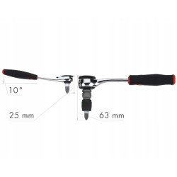 Wurth bardzo mała mini Grzechotka klucz do bitów 1/4 cala - POKRĘTŁO 1/4