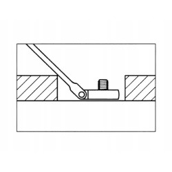 Klucz płasko-oczkowy z grzechotką i przegubem, prosty SW 10 mm