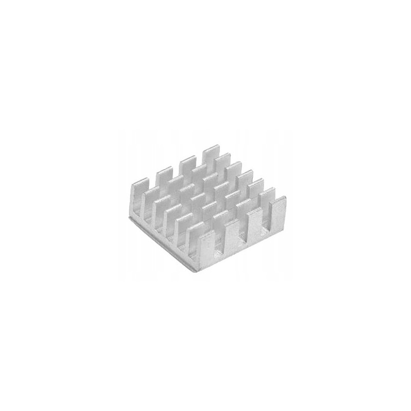 Radiator aluminiowy 14x14x6mm srebrny