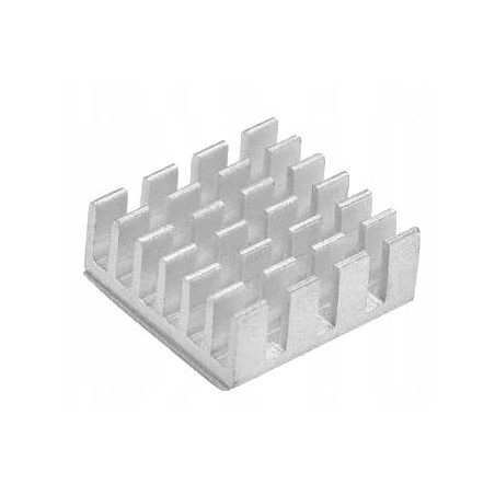 Radiator aluminiowy 14x14x6mm srebrny