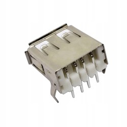 Gniazdo żeńskie USB 2.0AF 90° 14.0mm THT x5 szt.