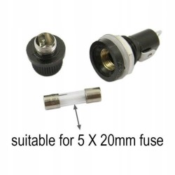 Gniazdo do bezpiecznika szklanego 5x20mm obudowa