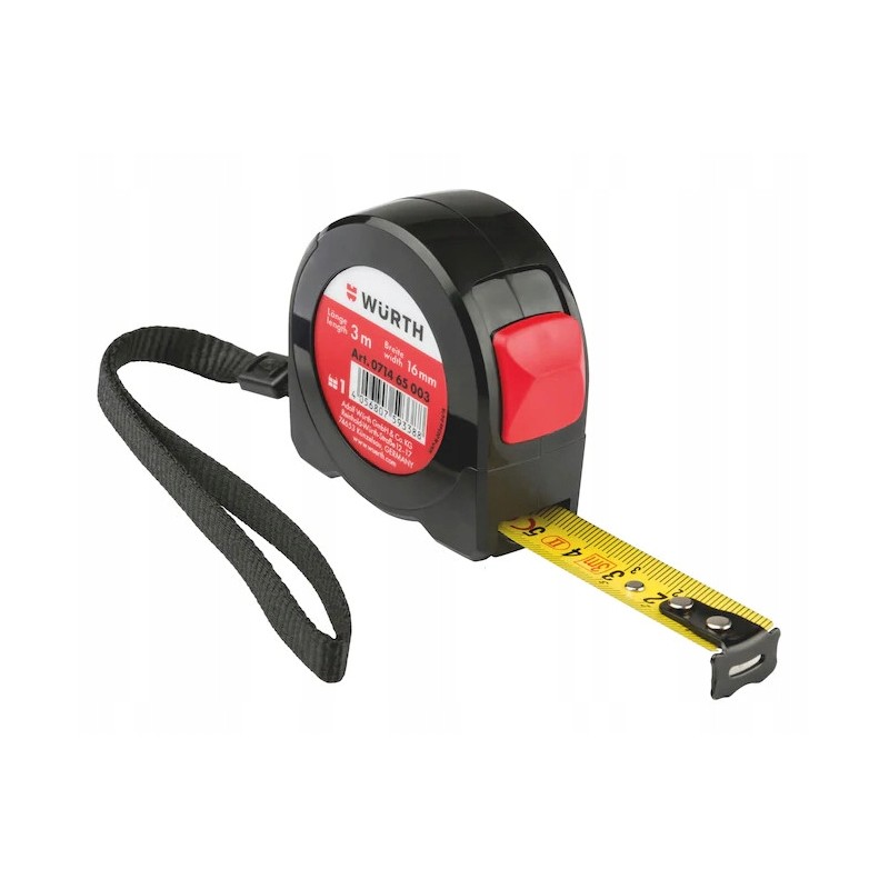 Taśma miernicza miara zwijana WURTH 071465 003 3 m