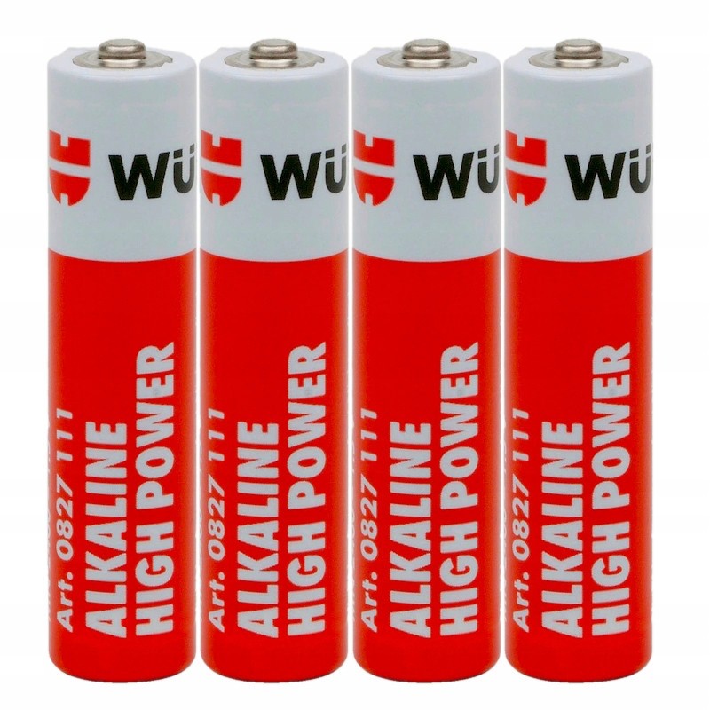 Bateria AAA R3 alkaiczna LR03 Wurth x 4 sztuki