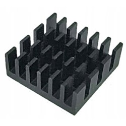 Radiator aluminiowy 14x14x6mm czarny