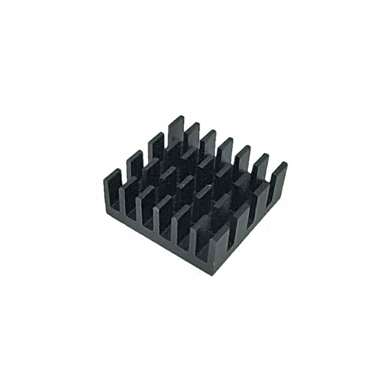 Radiator aluminiowy 14x14x6mm czarny