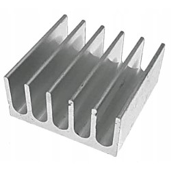 Radiator aluminiowy 22x22x10mm srebrny