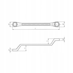 Klucz Oczkowy Dwustronny Płaski z Grzechotką 4 w 1 WURTH 10-19 mm 1 szt.