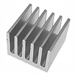 Radiator aluminiowy 13x13x10mm srebrny
