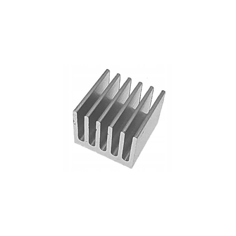 Radiator aluminiowy 13x13x10mm srebrny