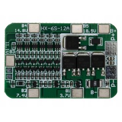 Ładowarka i ochrona ogniw 18650 BMS 6S 22,2V 12A