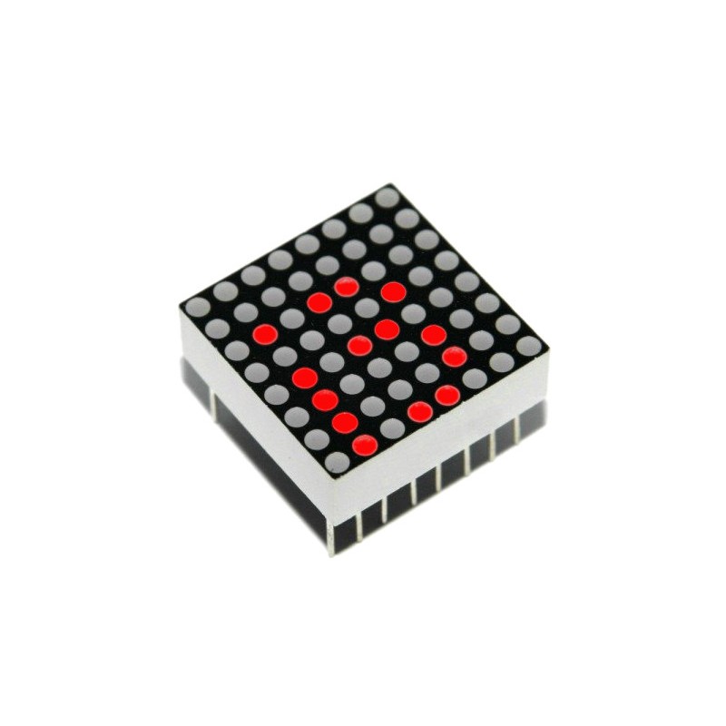 Matryca LED 8x8 czerwona 32x32mm Led 3mm wspólna K