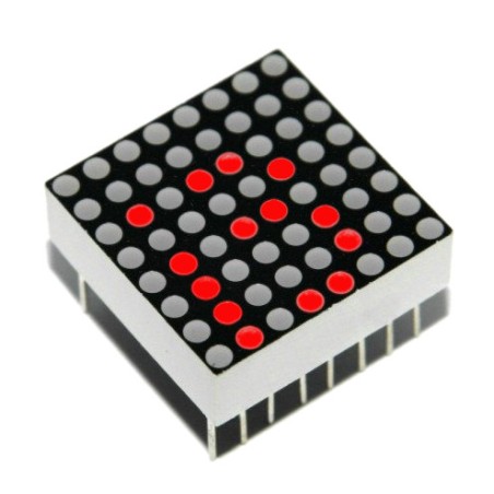 Matryca LED 8x8 czerwona 32x32mm Led 3mm wspólna K
