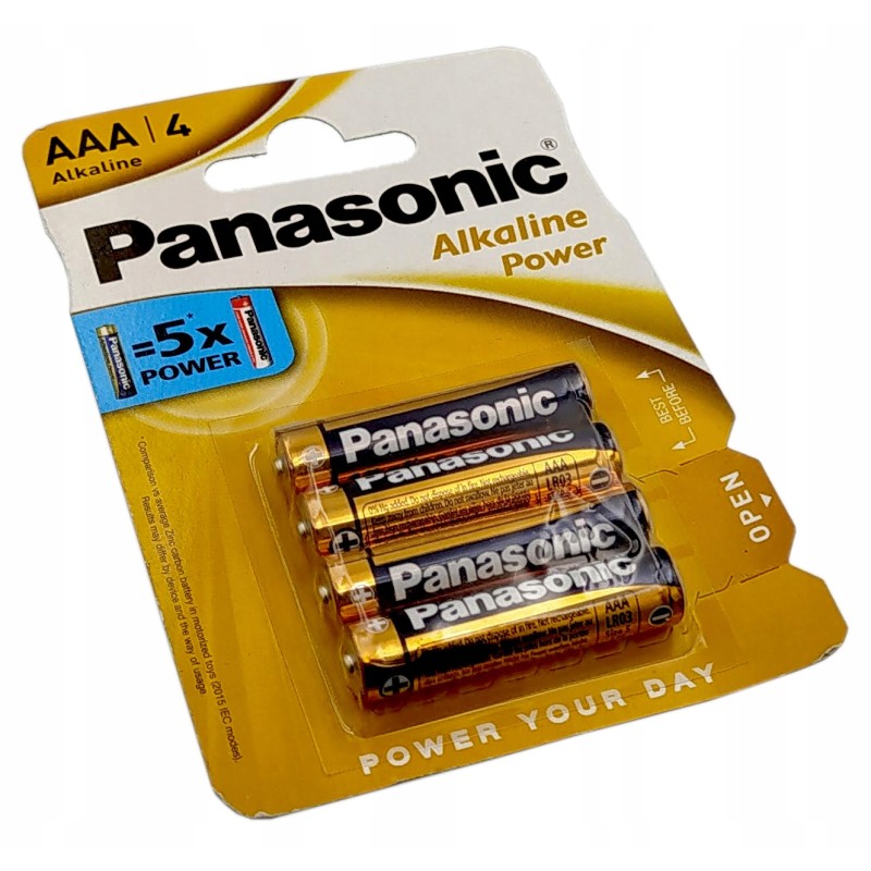 Bateria Panasonic AAA R3 x 4szt. alkaiczna LR03