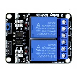 Przekaźnik 2-kanały 5V 10A/250V optoizolacja
