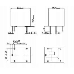 Przekaźnik SONGLE SRD-05VDC-SL-C 5V / 230VAC 10A