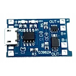 Ładowarka Micro USB 1A do Li-pol 18650 na TP4056