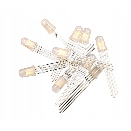 10x dioda RGB LED RGB 5mm x10 sztuk wspólna A mat