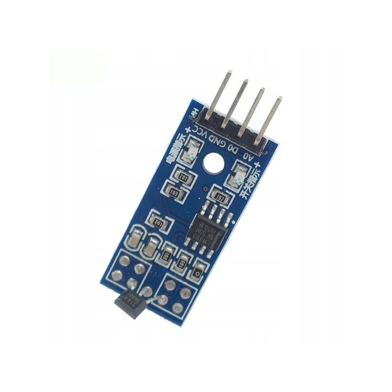 Czujnik halla na LM393 magnetyczny 3144E 4pin