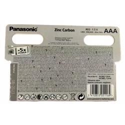 Bateria Panasonic AAA R3 x 12 szt. cynkowo-węglowa