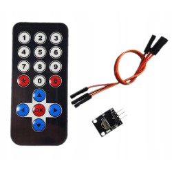 Pilot IR 17 przycisków z odbiornikiem podczerwieni