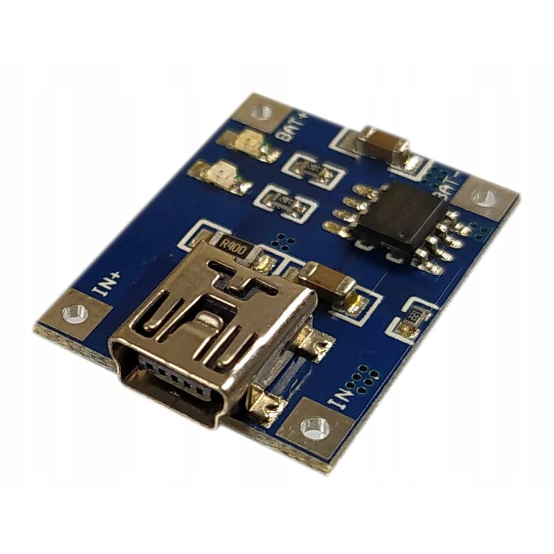 Ładowarka mini USB 1000mA Li-pol 1S (3,7V) TP4056