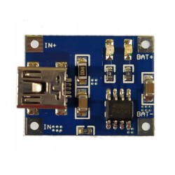 Ładowarka mini USB 1000mA Li-pol 1S (3,7V) TP4056