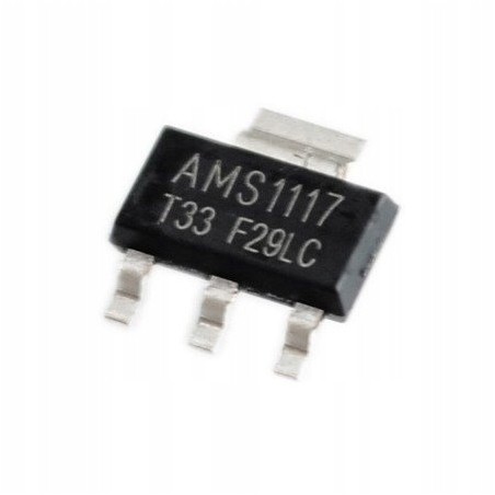 Stabilizator napięcia AMS1117 3,3V SOT-223 x5szt