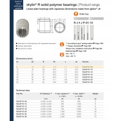IGUS łożyska liniowe 8mm LM8UU RJ4JP-01-08 x10 szt