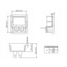 Gniazdo IEC męskie ósemka do obudowy z włącznikiem