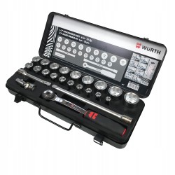 Wurth Zestaw kluczy nasadowych z grzechotką 1/2" 23 elementy | 096513230