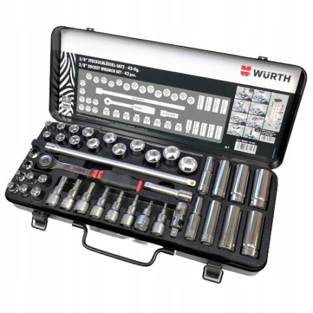 Wurth Zestaw kluczy nasadowych 3/4" 42 elementy | 09651242